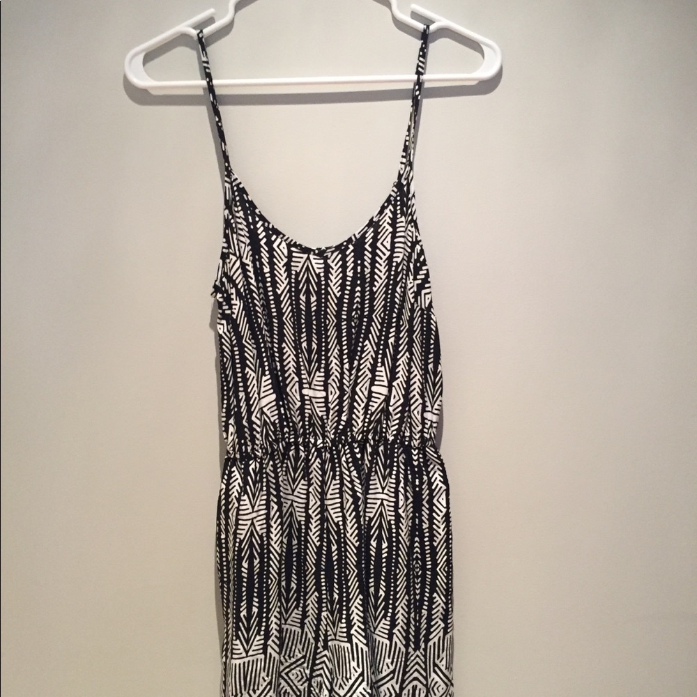 Black and white romper